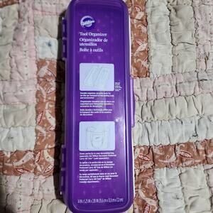 Wilton Tool Organizer-purple Duel Compartment Case For clean & dirty Spatulas